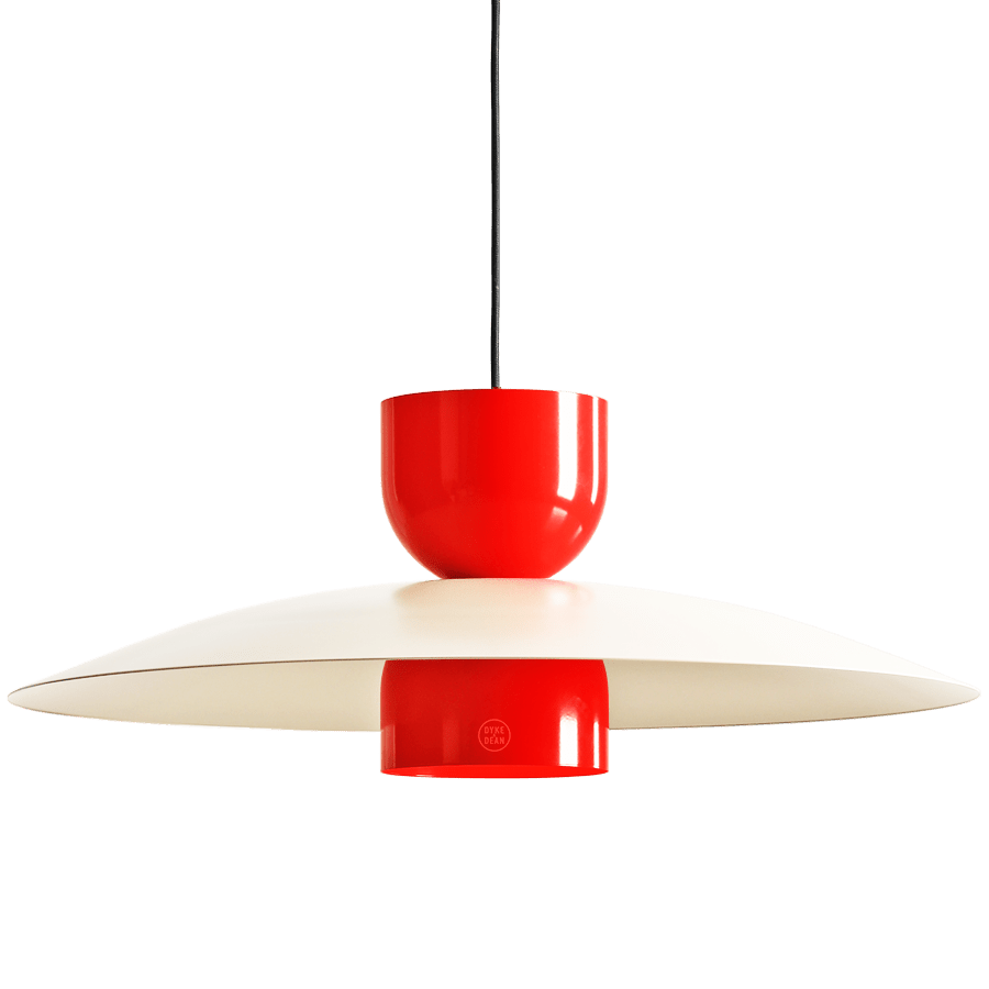 MODULAR PENDANT UTO LIGHT RED & DARK BEIGE - DYKE & DEAN