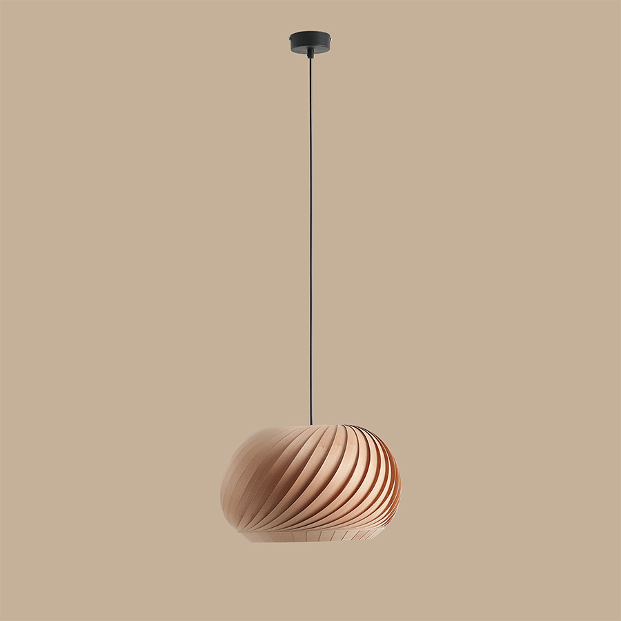 NATURE BEECH WOOD PENDANT LIGHT SMALL - DYKE & DEAN