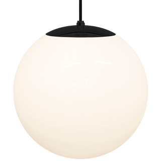 OPAL GLOBE PENDANT BLACK 400mm - DYKE & DEAN