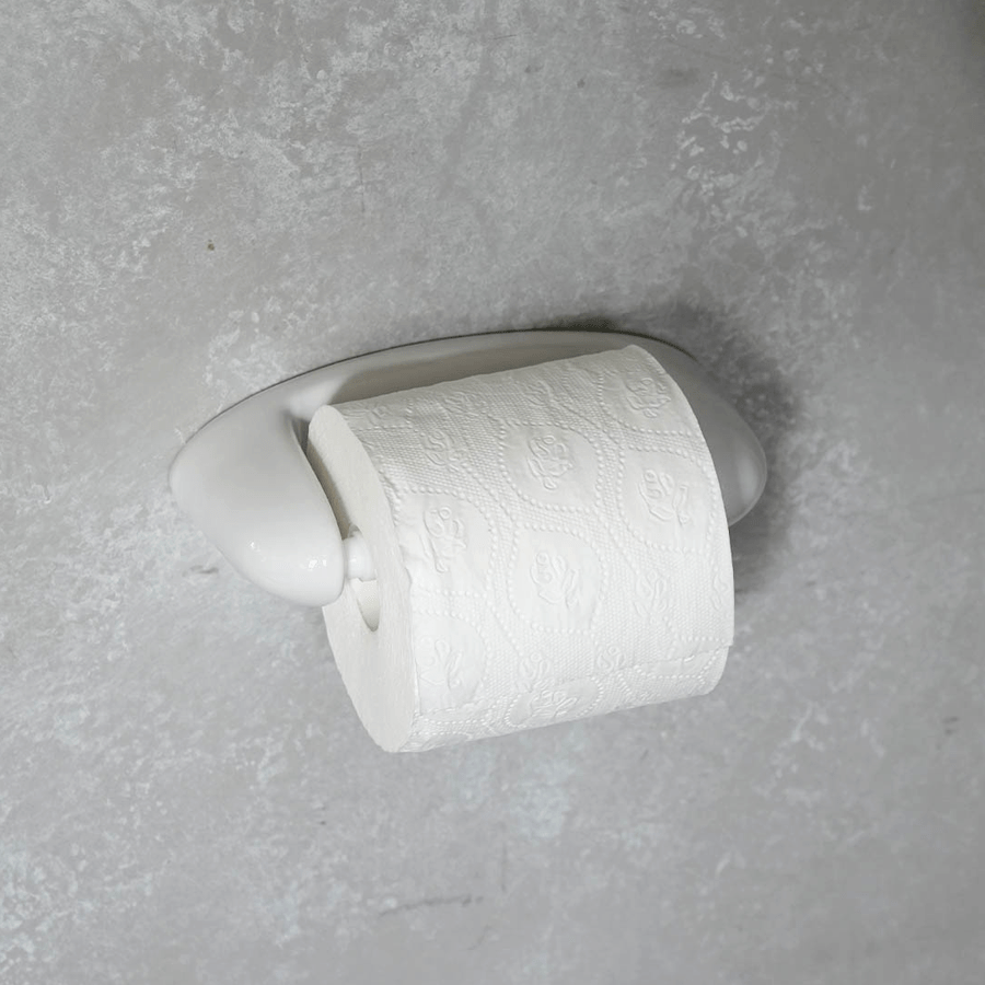 OPEN PORCELAIN TOILET PAPER HOLDER - DYKE & DEAN