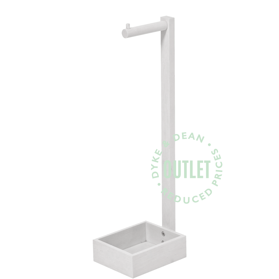 OYSTER GREY FREESTANDING TOILET ROLL HOLDER OUTLET - DYKE & DEAN