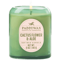 PADDYWAX VISTA CACTUS GREEN GLASS CANDLE CACTUS FLOWER & ALOE - DYKE & DEAN