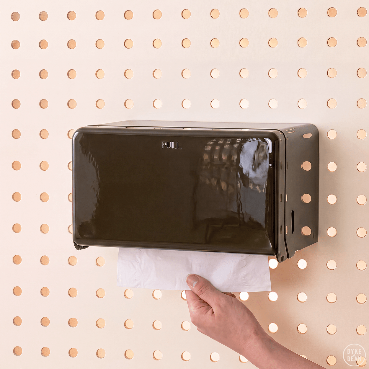 PAPER ROLL & TISSUE DISPENSER BROWN - DYKE & DEAN