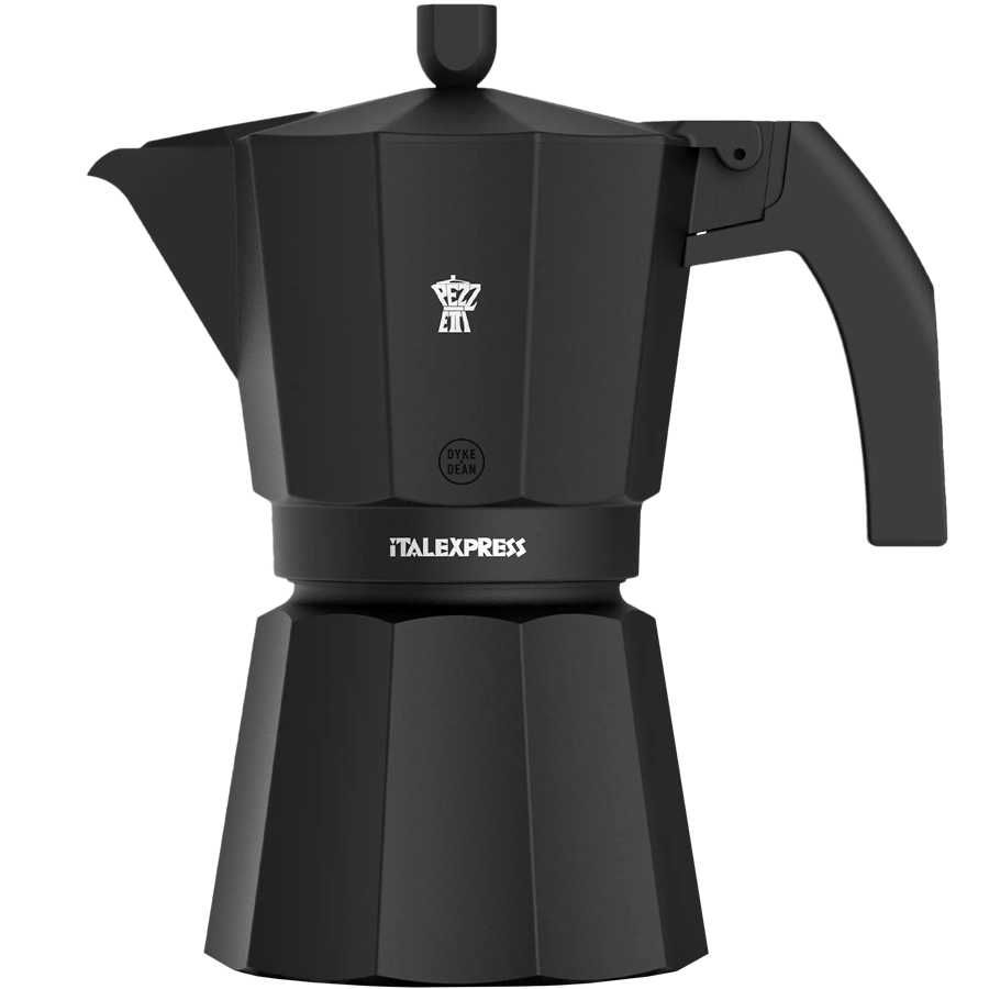 PEZZETTI ESPRESSO COFFEE MAKER 6 CUP BLACK - DYKE & DEAN