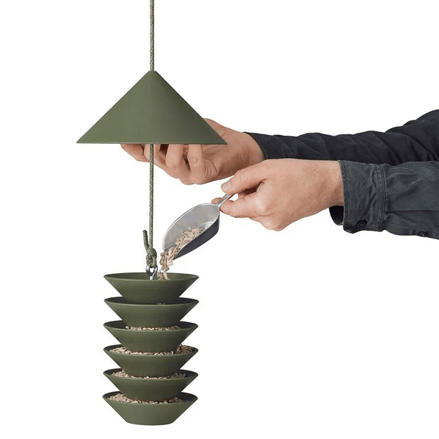 PIDAT BIRD FEEDER MOSS GREEN - DYKE & DEAN