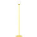 PINNE OPAL GLASS GLOBE FLOOR LIGHT YELLOW - DYKE & DEAN