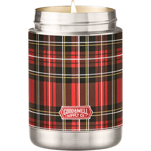 PLAID VINTAGE CANTEEN CANDLE AROUND THE FIRE - DYKE & DEAN