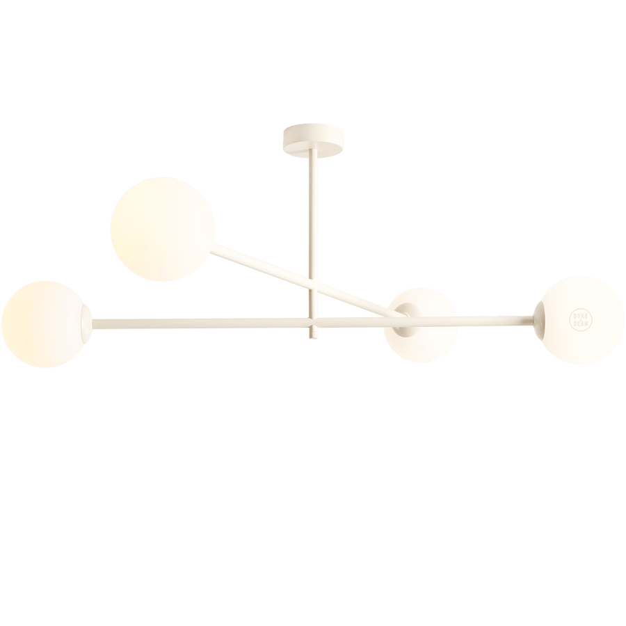 PLANFON NOWY FIXED PENDANT CREAM 4 LIGHT - DYKE & DEAN