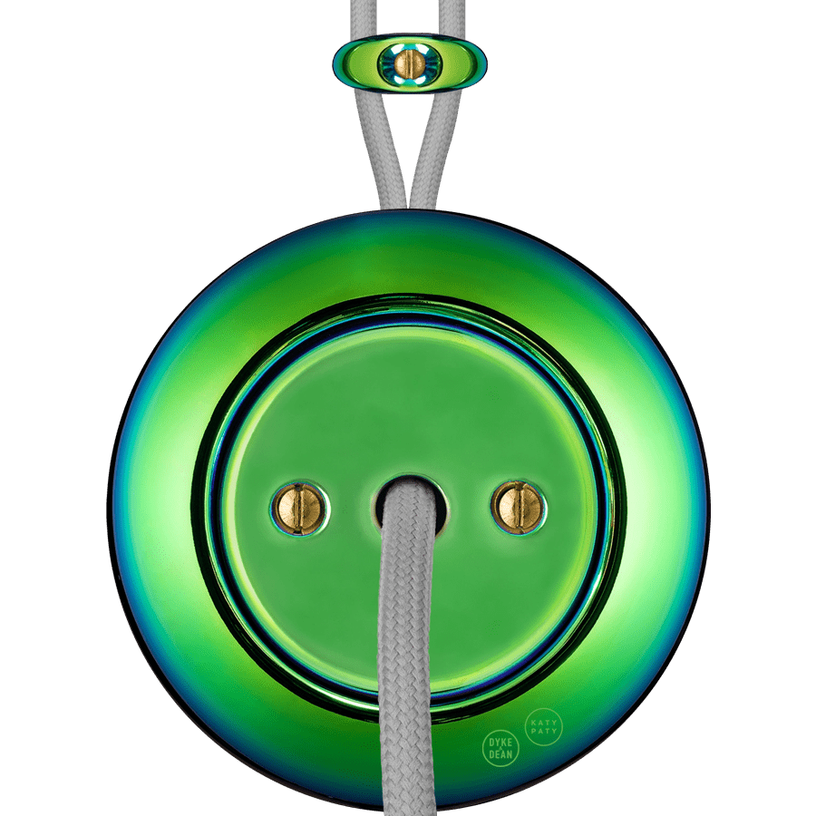 PORCELAIN KATY PATY COLONA ROUND SURFACE MOUNTED CABLE GLAND SOCKET CHLOREDO - DYKE & DEAN