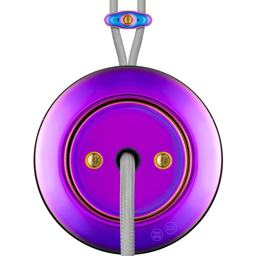 PORCELAIN KATY PATY COLONA ROUND SURFACE MOUNTED CABLE GLAND SOCKET VIOLEDO - DYKE & DEAN