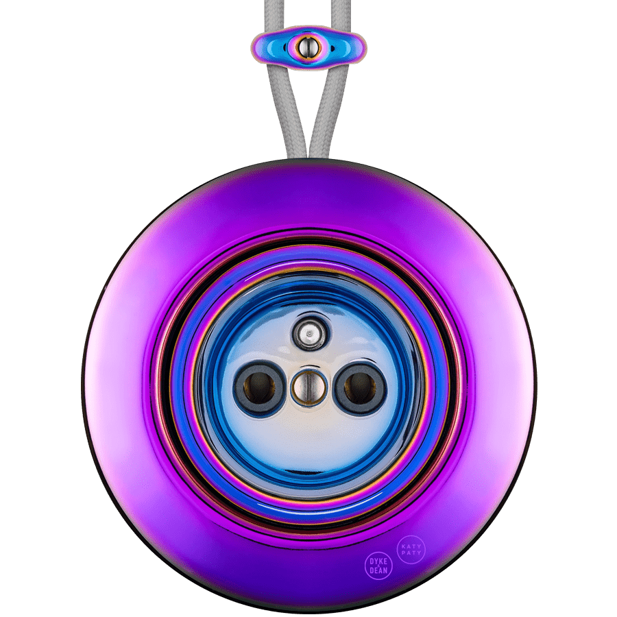 PORCELAIN KATY PATY COLONA ROUND SURFACE MOUNTED EURO SOCKET VIOLEDO - DYKE & DEAN