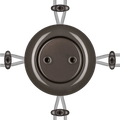 PORCELAIN KATY PATY COLONA ROUND SURFACE MOUNTED JUNCTION BOX BROWN - DYKE & DEAN