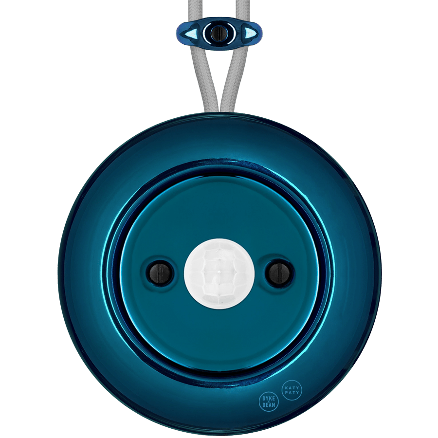 PORCELAIN KATY PATY COLONA ROUND SURFACE MOUNTED MOTION SENSOR DARK BLUE - DYKE & DEAN