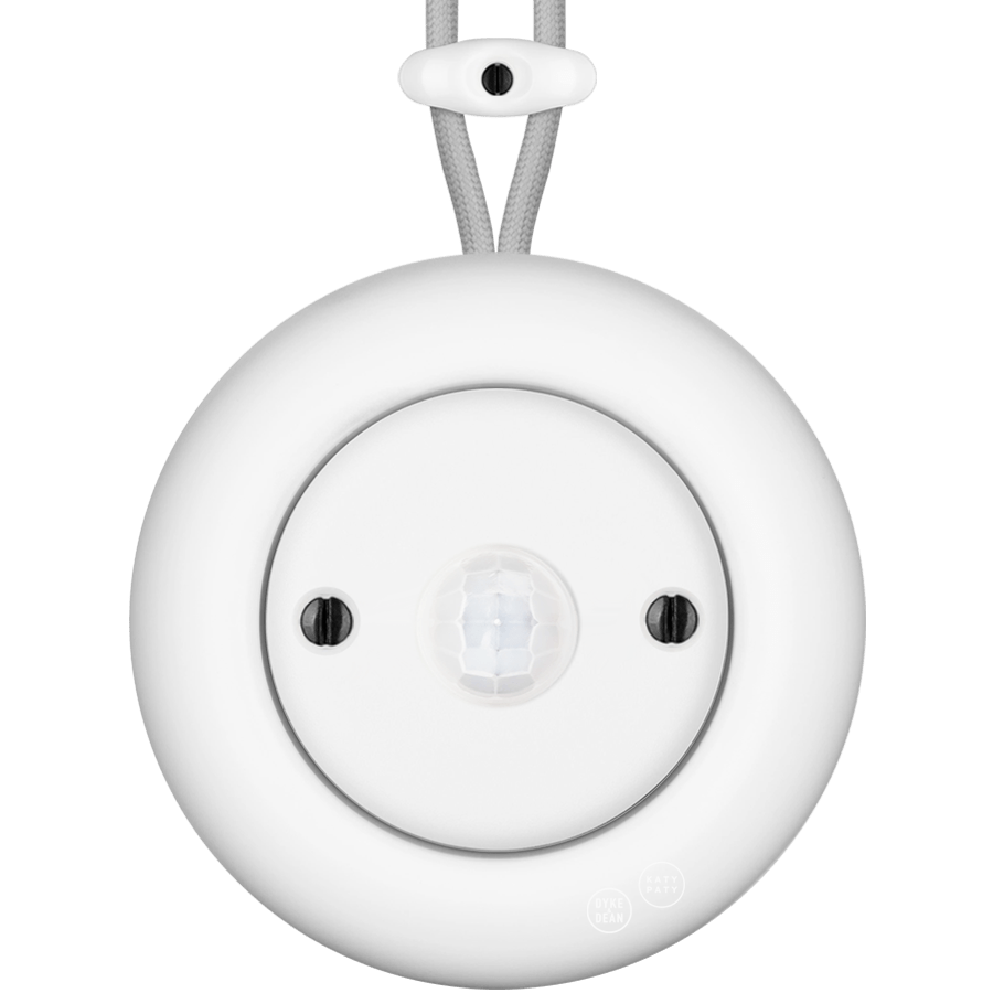 PORCELAIN KATY PATY COLONA ROUND SURFACE MOUNTED MOTION SENSOR MATTE WHITE - DYKE & DEAN