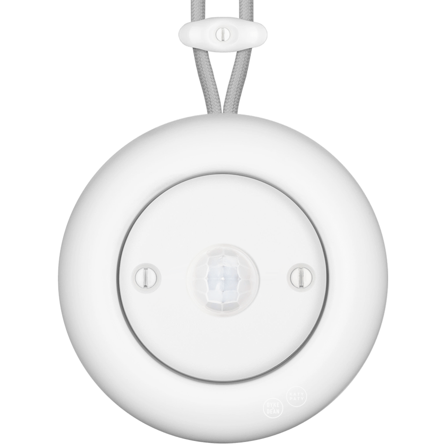 PORCELAIN KATY PATY COLONA ROUND SURFACE MOUNTED MOTION SENSOR MATTE WHITE - DYKE & DEAN