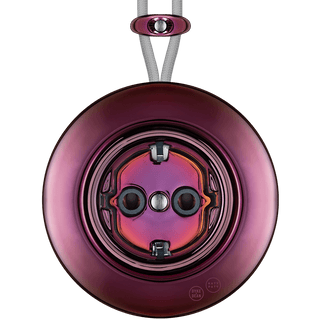 PORCELAIN KATY PATY COLONA ROUND SURFACE MOUNTED SCHUKO SOCKET PURPLE - DYKE & DEAN