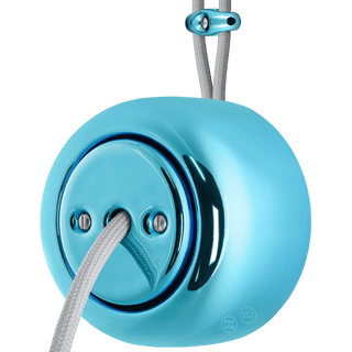 PORCELAIN ROUND SURFACE MOUNTED CABLE GLAND SOCKET SKY BLUE - DYKE & DEAN