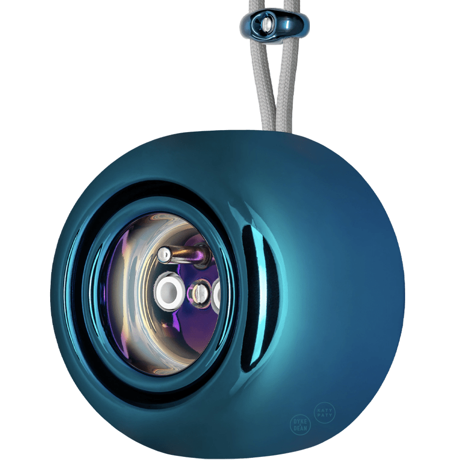 PORCELAIN ROUND SURFACE MOUNTED EURO SOCKET DARK BLUE - DYKE & DEAN