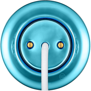 PORCELAIN WALL CABLE GLAND SOCKET SKY BLUE - DYKE & DEAN