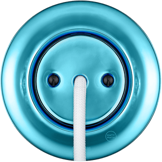 PORCELAIN WALL CABLE GLAND SOCKET SKY BLUE - DYKE & DEAN