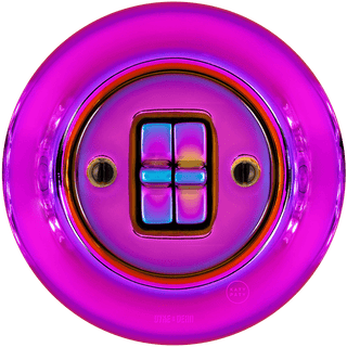 PORCELAIN WALL DOUBLE TOGGLE LIGHT SWITCH VIOLEDO - DYKE & DEAN