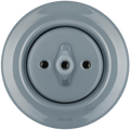 PORCELAIN WALL LIGHT SWITCH ASH GREY ROTARY - DYKE & DEAN