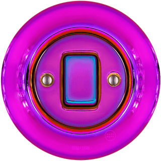 PORCELAIN WALL LIGHT SWITCH FAT BUTTON VIOLEDO - DYKE & DEAN