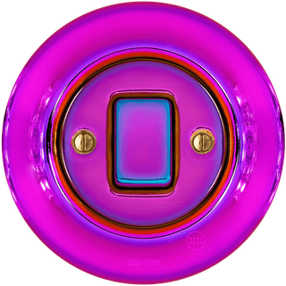PORCELAIN WALL LIGHT SWITCH FAT BUTTON VIOLEDO - DYKE & DEAN