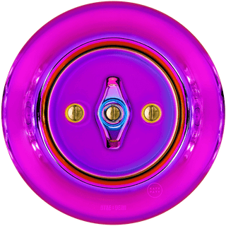 PORCELAIN WALL LIGHT SWITCH ROTARY VIOLEDO - DYKE & DEAN