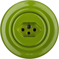 PORCELAIN WALL MOUNTED SWISS SOCKET GREEN - DYKE & DEAN