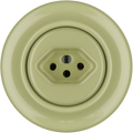 PORCELAIN WALL MOUNTED SWISS SOCKET MOSS GREEN - DYKE & DEAN
