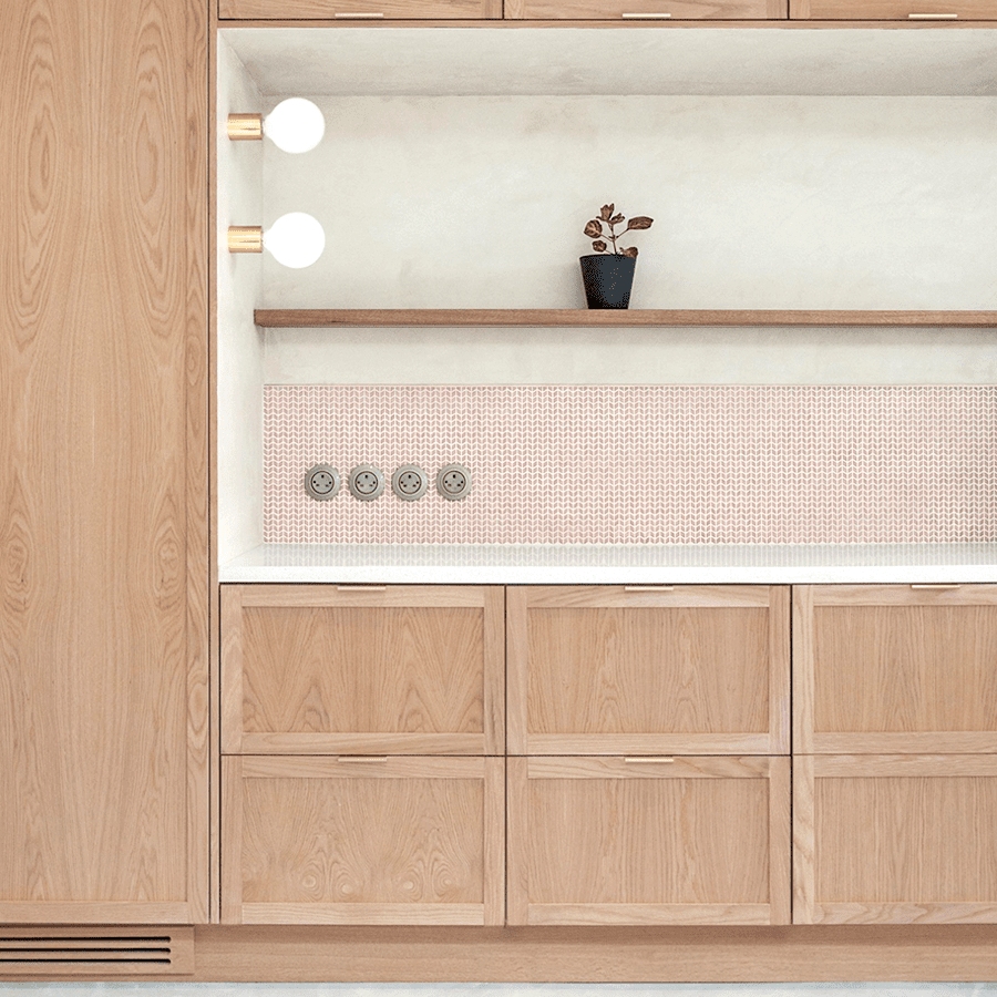 PORCELAIN WALL SOCKET CARROT TV ANTENNA - DYKE & DEAN
