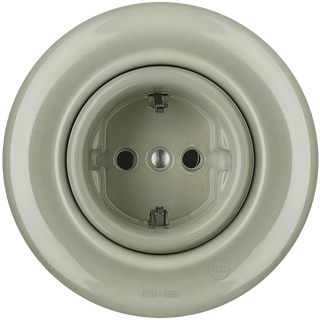 PORCELAIN WALL SOCKET GREY GREEN SCHUKO - DYKE & DEAN
