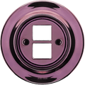 PORCELAIN WALL SOCKET PURPLE PC/USB - DYKE & DEAN