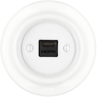 PORCELAIN WALL SOCKET WHITE HDMI - DYKE & DEAN