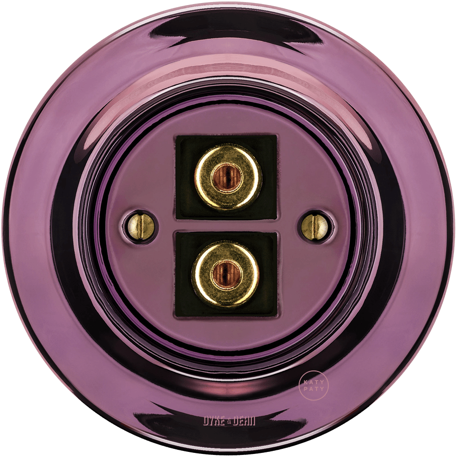 PORCELAIN WALL SPEAKER SOCKET PURPLE - DYKE & DEAN