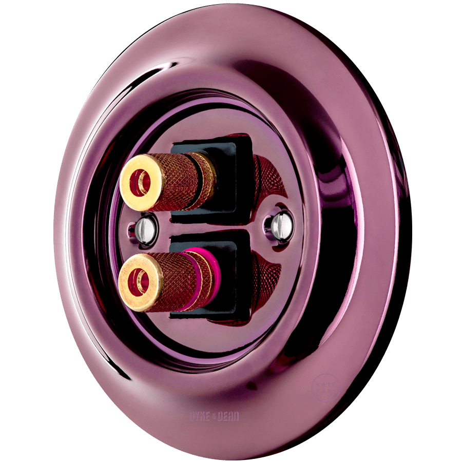 PORCELAIN WALL SPEAKER SOCKET PURPLE - DYKE & DEAN