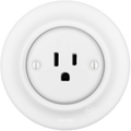 PORCELAIN WALL US 15 AMP PLUG SOCKET MATT WHITE - DYKE & DEAN