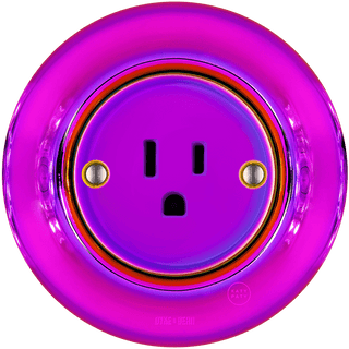 PORCELAIN WALL US 15 AMP PLUG SOCKET VIOLEDO - DYKE & DEAN