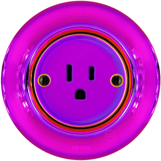 PORCELAIN WALL US 15 AMP PLUG SOCKET VIOLEDO - DYKE & DEAN