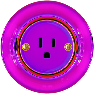 PORCELAIN WALL US 15 AMP PLUG SOCKET VIOLEDO - DYKE & DEAN