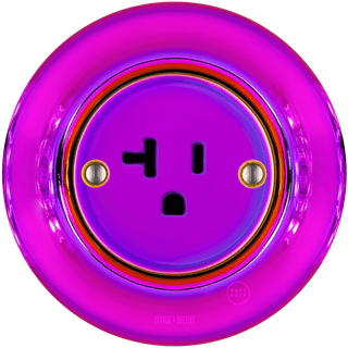 PORCELAIN WALL US 20 AMP PLUG SOCKET VIOLEDO - DYKE & DEAN