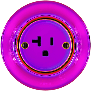 PORCELAIN WALL US 20 AMP PLUG SOCKET VIOLEDO - DYKE & DEAN