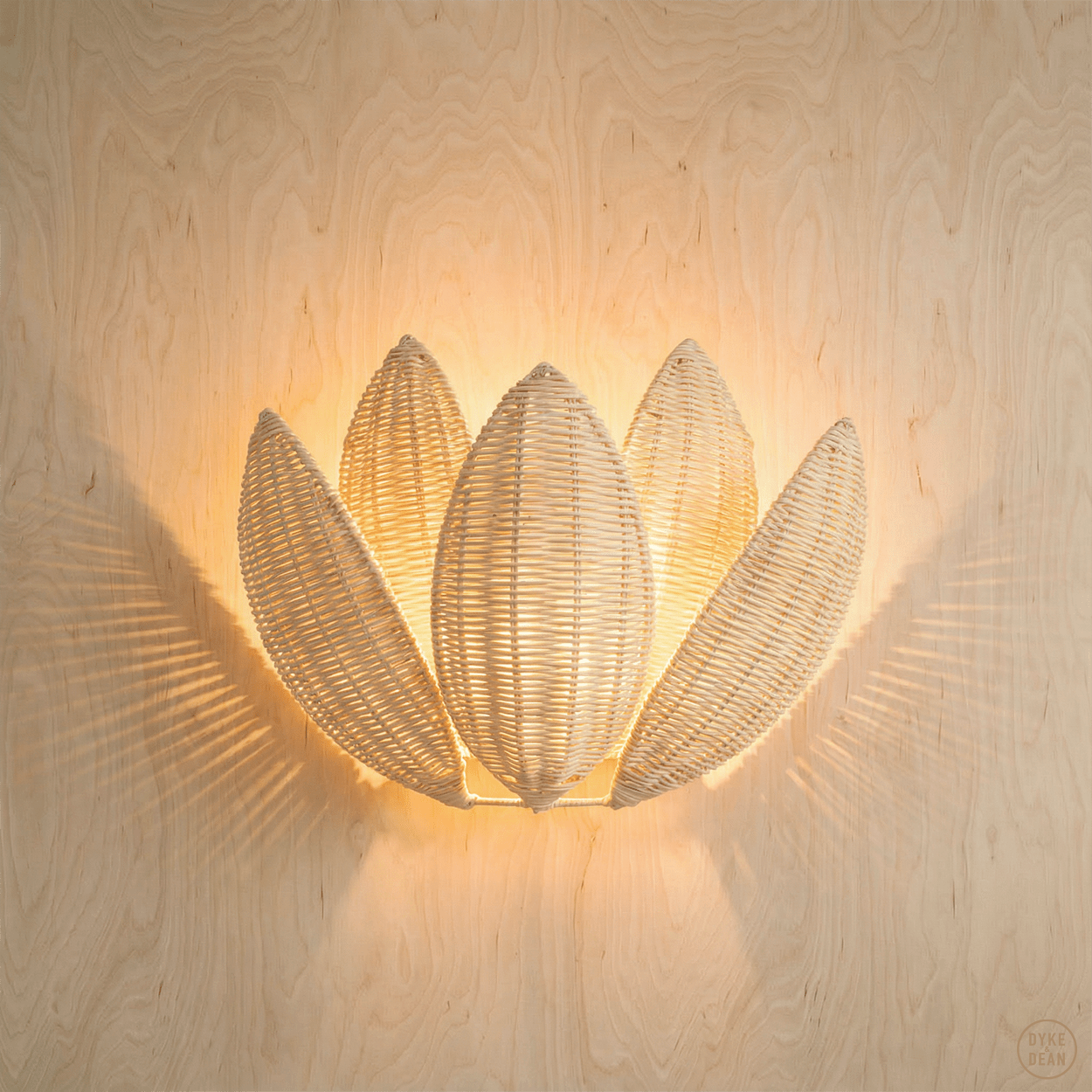 RATTAN WALL LAMP LOTTO - DYKE & DEAN