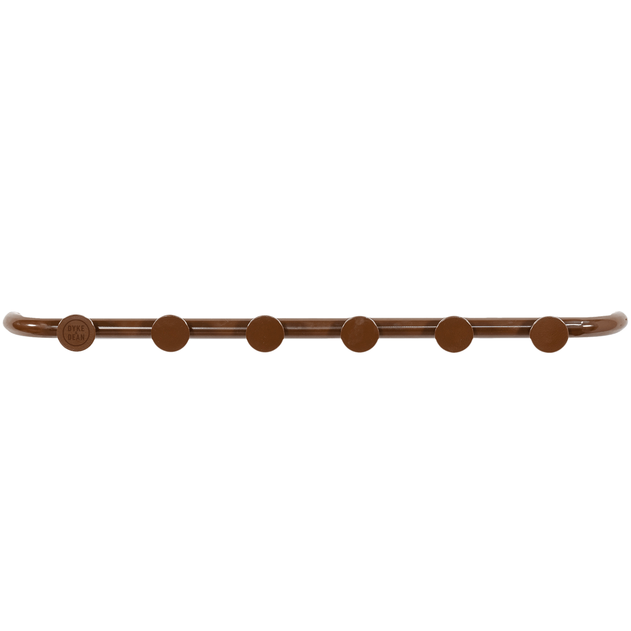 RETRO TUBE HALLWAY COAT RACK WITH 6 HOOKS BROWN - DYKE & DEAN