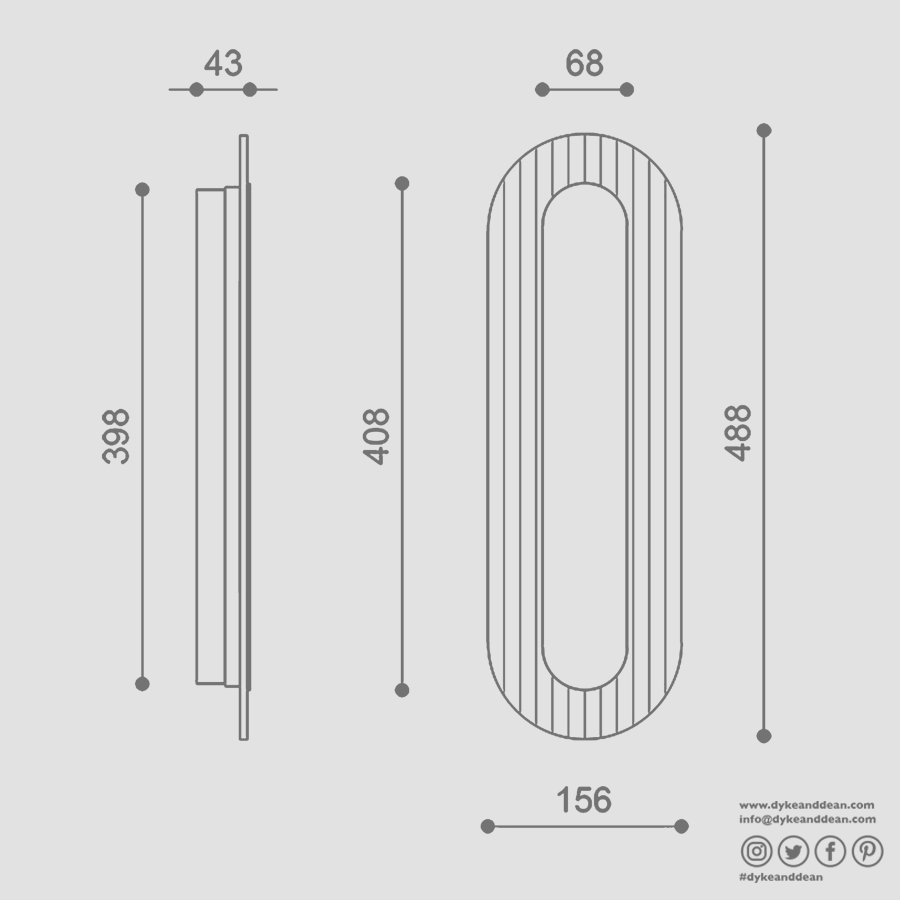 RIFLO LONG WALL LIGHT OLIVE GREEN - DYKE & DEAN
