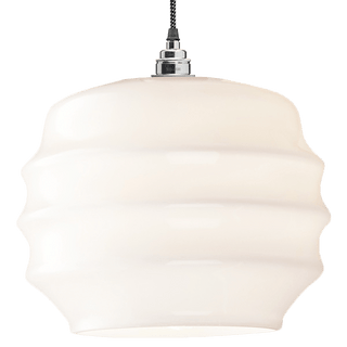 RIPPLE OPALINE PENDANT SHADE LARGE - DYKE & DEAN