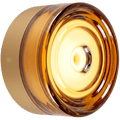 ROUND WATERPROOF GOLD WALL CEILING SCONCE AMBER LIGHT - DYKE & DEAN