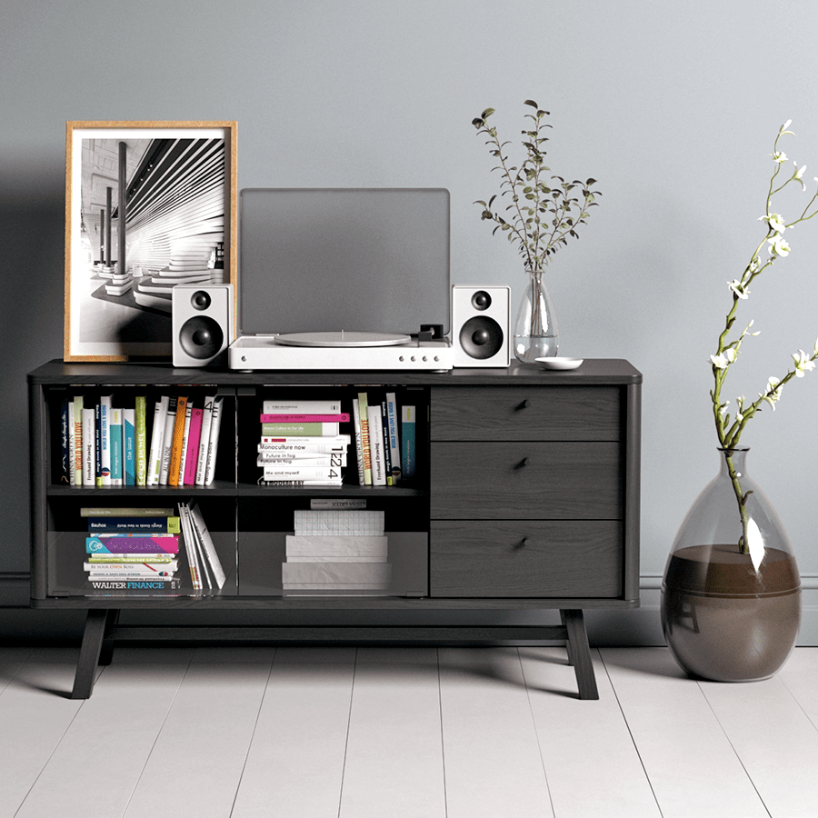 SKAGEN SIDEBOARD BLACK OAK - DYKE & DEAN