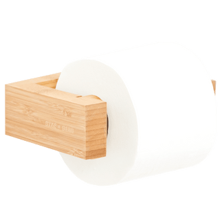 SLIMLINE TOILET ROLL WALL HOLDER BAMBOO - DYKE & DEAN